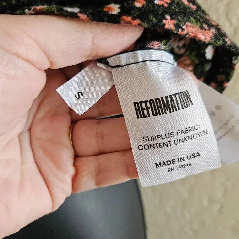 Reformation Puff Sleeve Y2K Blouse
